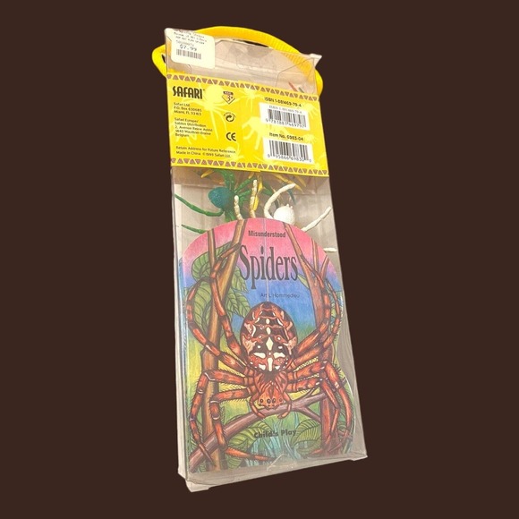 Safari Ltd Spider Set Of 8 Plus Pop Up Book Mini Spiders Educational Book - Picture 6 of 10